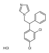 1-[2-(2,4-Dichloro-phenyl)-2-phenyl-ethyl]-1H-imidazole; hydrochloride结构式