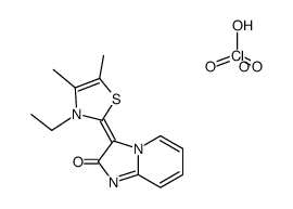 3-(3-ethyl-4,5-dimethyl-3H-thiazol-2-ylidene)-imidazo[1,2-a]pyridin-2-one, monoperchlorate Structure