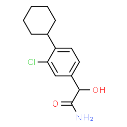 Benzeneacetamide,3-chloro-4-cyclohexyl--alpha--hydroxy- structure