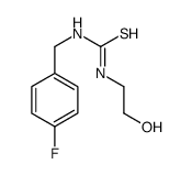1-[(4-fluorophenyl)methyl]-3-(2-hydroxyethyl)thiourea结构式