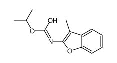 propan-2-yl N-(3-methyl-1-benzofuran-2-yl)carbamate结构式
