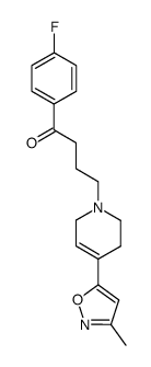 4-[3,6-dihydro-4-(3-methyl-5-isoxazolyl)-1(2H)-pyridyl]-4'-fluoro-butyrophenone结构式