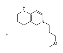 6-(3-methoxypropyl)-2,3,4,5-tetrahydro-1H-1,6-naphthyridin-1-ium,iodide Structure