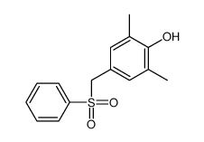 4-(benzenesulfonylmethyl)-2,6-dimethylphenol结构式