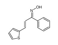 N-(1-phenyl-3-thiophen-2-ylprop-2-enylidene)hydroxylamine结构式