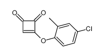 3-(4-chloro-2-methylphenoxy)cyclobut-3-ene-1,2-dione结构式
