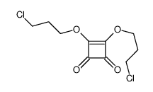 3,4-bis(3-chloropropoxy)cyclobut-3-ene-1,2-dione Structure