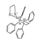 [nickel(II)(1,3-propanedithiolate)(1,2-bis(diphenylphosphino)ethane)] Structure