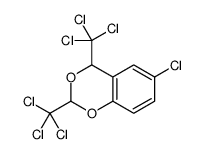 6-chloro-2,4-bis(trichloromethyl)-4H-1,3-benzodioxine Structure