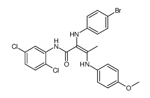 α-p-Bromanilino-β-p-methoxyanilinocrotonsaeure-2,5-dichloranilid Structure