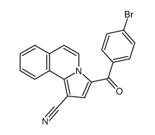 1-cyano-3-(4-bromobenzoyl)pyrrolo[2,1-a]isoquinoline Structure