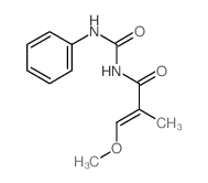 3-methoxy-2-methyl-N-(phenylcarbamoyl)prop-2-enamide结构式