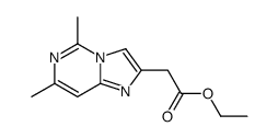 ethyl 2-(5,7-dimethylimidazo[1,2-c]pyrimidin-2-yl)acetate结构式