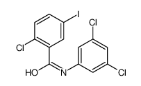 2-chloro-N-(3,5-dichlorophenyl)-5-iodobenzamide结构式