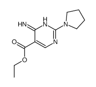 ethyl 4-amino-2-pyrrolidin-1-ylpyrimidine-5-carboxylate Structure