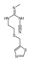 1-cyano-2-methyl-3-[2-(1,3-thiazol-5-ylmethylsulfanyl)ethyl]guanidine Structure