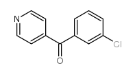 (3-chlorophenyl)-pyridin-4-yl-methanone structure