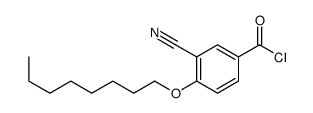 3-cyano-4-octoxybenzoyl chloride结构式