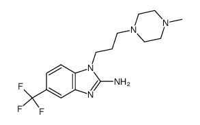 1-[3-(4-methyl-piperazin-1-yl)-propyl]-5-trifluoromethyl-1H-benzoimidazol-2-ylamine Structure