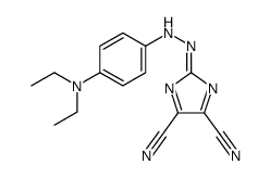 2-[[4-(diethylamino)phenyl]hydrazinylidene]imidazole-4,5-dicarbonitrile结构式