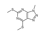 3-methyl-5,7-bis(methylsulfanyl)triazolo[4,5-d]pyrimidine结构式