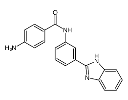 4-amino-N-[3-(1H-benzimidazol-2-yl)phenyl]benzamide结构式