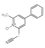 2-methyl-4-phenyl-6-thiocyanato-6H-pyridine 1-oxide Structure