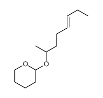 2-oct-5-en-2-yloxyoxane Structure