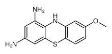 8-methoxy-10H-phenothiazine-1,3-diamine Structure