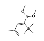 dimethyl (Z)-(3-methyl-1-(trimethylsilyl)buta-1,3-dien-1-yl)boronate结构式