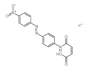 2-Butenoicacid, 4-[[4-[(4-nitrophenyl)azo]phenyl]amino]-4-oxo-,monopotassium salt, (Z,?)- (9CI) structure
