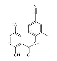 5-chloro-N-(4-cyano-2-methylphenyl)-2-hydroxybenzamide Structure