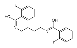 2-iodo-N-[4-[(2-iodobenzoyl)amino]butyl]benzamide结构式