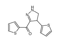 thiophen-2-yl-(4-thiophen-2-yl-4,5-dihydro-1H-pyrazol-3-yl)methanone结构式