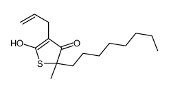 5-hydroxy-2-methyl-2-octyl-4-prop-2-enylthiophen-3-one结构式