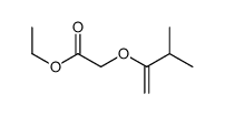 ethyl 2-(3-methylbut-1-en-2-yloxy)acetate Structure