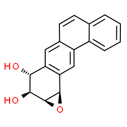 10α,11α-Epoxy-8,9,10,11-tetrahydrobenzo[a]anthracene-8β,9α-diol结构式