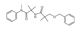 3-benzyloxy-2,2-dimethyl-N-[1-methyl-1-(N-methyl-N-phenylcarbamoyl)ethyl]propanamide Structure