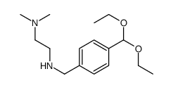 N-[[4-(diethoxymethyl)phenyl]methyl]-N',N'-dimethylethane-1,2-diamine Structure