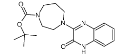 tert-Butyl 4-(3-oxo-3,4-dihydroquinoxalin-2-yl)-1,4-diazepane-1-carboxylate Structure
