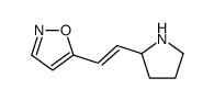 Isoxazole, 5-[(1Z)-2-(2-pyrrolidinyl)ethenyl]- (9CI) structure