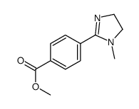 methyl 4-(1-methyl-4,5-dihydroimidazol-2-yl)benzoate结构式