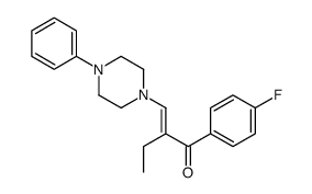 (2E)-1-(4-fluorophenyl)-2-[(4-phenylpiperazin-1-yl)methylidene]butan-1-one Structure