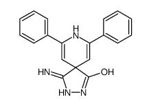 1-amino-7,9-diphenyl-2,3,8-triazaspiro[4.5]deca-1,6,9-trien-4-one结构式