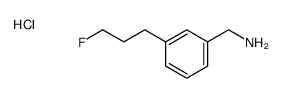 [3-(3-fluoropropyl)phenyl]methanamine,hydrochloride Structure