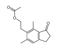 2-(4,6-dimethyl-3-oxo-1,2-dihydroinden-5-yl)ethyl acetate结构式
