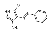 3-氨基-5-羟基-4-苯基氮杂吡唑结构式