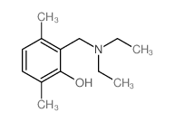 Phenol,2-[(diethylamino)methyl]-3,6-dimethyl- Structure
