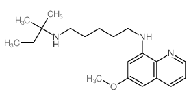 1,5-Pentanediamine,N1-(1,1-dimethylpropyl)-N5-(6-methoxy-8-quinolinyl)- Structure