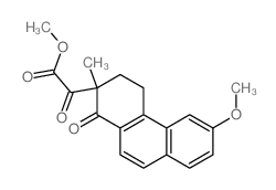 methyl 2-(6-methoxy-2-methyl-1-oxo-3,4-dihydrophenanthren-2-yl)-2-oxo-acetate结构式